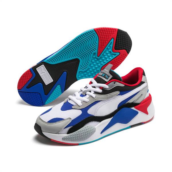 Puma RS-X Puzzle Férfi Tornacipő Fehér Kék | HU33252