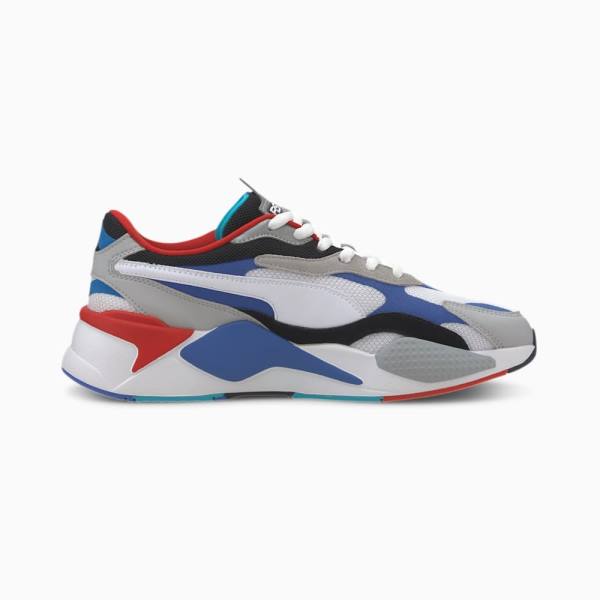 Puma RS-X Puzzle Férfi Tornacipő Fehér Kék | HU33252