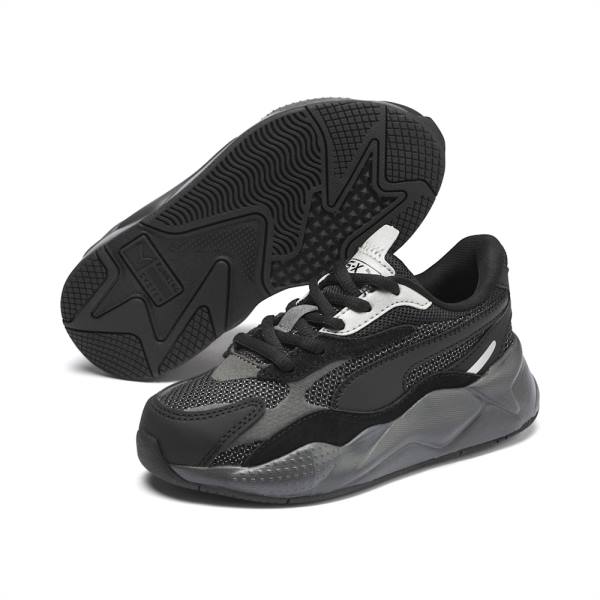 Puma RS-X Puzzle Lány Tornacipő Fekete Szürke | HU30933