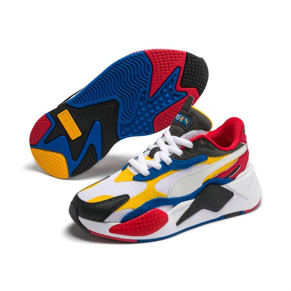 Puma RS-X Puzzle Youth Fiú Tornacipő Sárga Fekete | HU39045