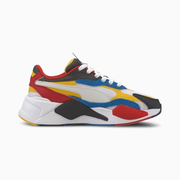 Puma RS-X Puzzle Youth Fiú Tornacipő Sárga Fekete | HU39045