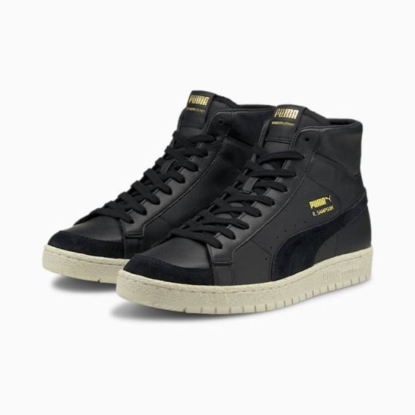 Puma Ralph Sampson 70 Mid Archive Férfi Tornacipő Fekete Fehér | HU16251