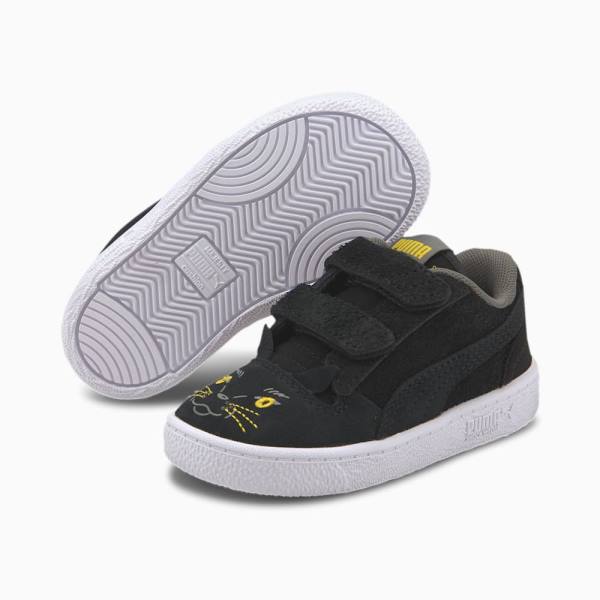 Puma Ralph Sampson Animals V Fiú Tornacipő Fekete Sárga | HU16746