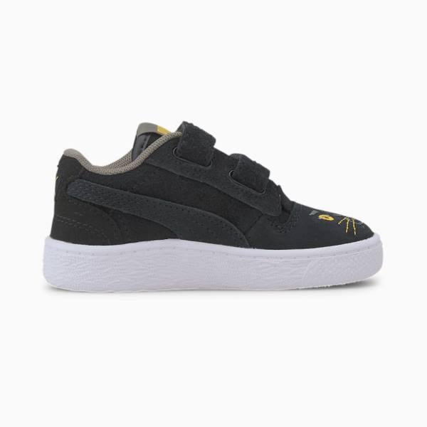 Puma Ralph Sampson Animals V Fiú Tornacipő Fekete Sárga | HU16746