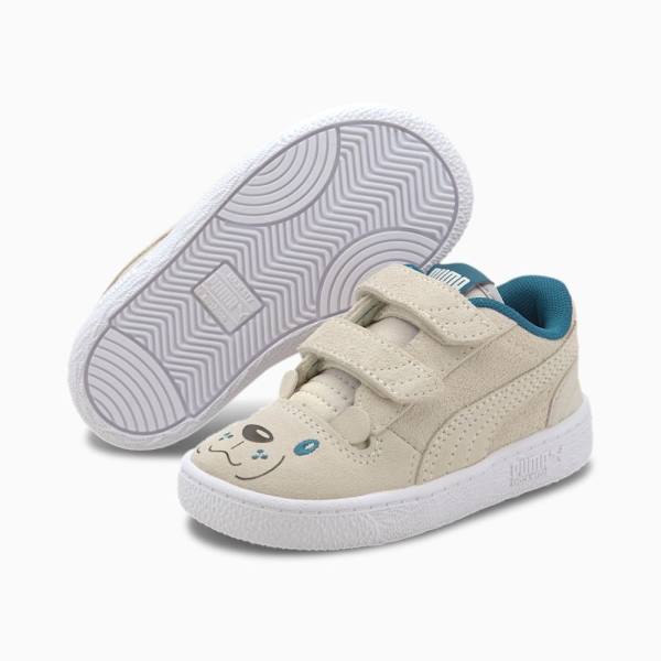 Puma Ralph Sampson Animals V Lány Tornacipő Szürke Fehér | HU59995