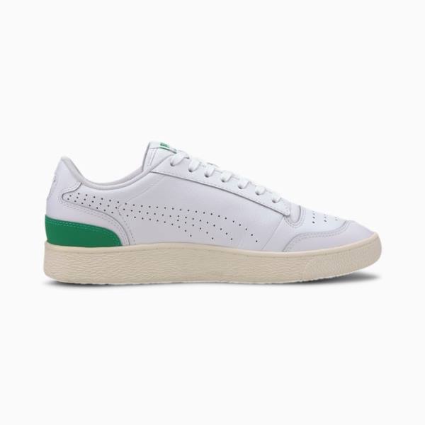 Puma Ralph Sampson Lo Perforated Soft Férfi Tornacipő Fehér Zöld Fehér | HU07617