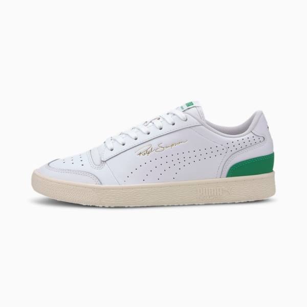 Puma Ralph Sampson Lo Perforated Soft Férfi Tornacipő Fehér Zöld Fehér | HU07617