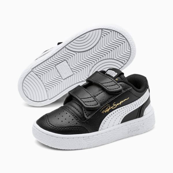 Puma Ralph Sampson Lo V Lány Tornacipő Fekete Fehér | HU78448