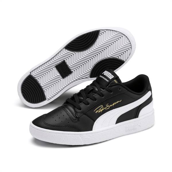 Puma Ralph Sampson Lo Youth Lány Tornacipő Fekete Fehér | HU56623