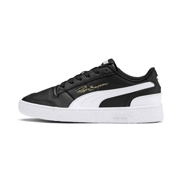 Puma Ralph Sampson Lo Youth Lány Tornacipő Fekete Fehér | HU56623