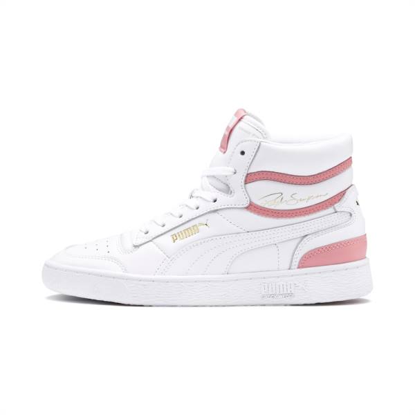 Puma Ralph Sampson Mid Férfi Tornacipő Fehér Rózsaszín | HU32471