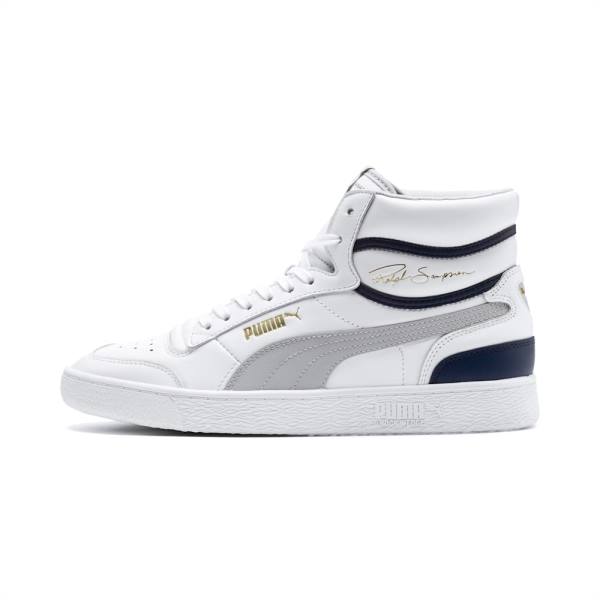 Puma Ralph Sampson Mid Női Tornacipő Fehér Szürke | HU14489