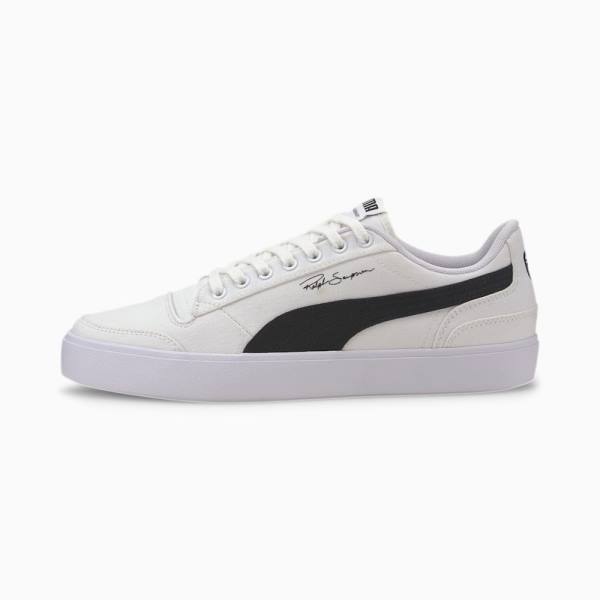 Puma Ralph Sampson Vulcanised Vászon Női Tornacipő Fehér Fekete Fehér | HU36156