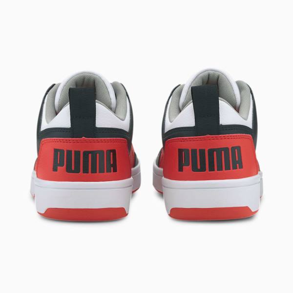 Puma Rebound Lay Up Lo SL Férfi Tornacipő Fehér Piros Fekete Lila | HU06883