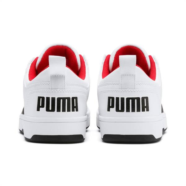 Puma Rebound Lay Up Lo SL Férfi Tornacipő Fehér Fekete Piros | HU53397