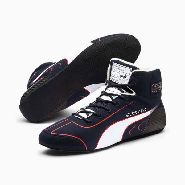 Puma Red Bull Versenyautó SpeedCat Pro Alexander Albon Férfi Motorsport Cipő Kék Fehér Piros | HU10785