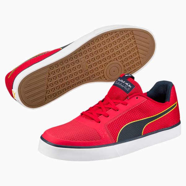 Puma Red Bull Versenyautó Wings Vulc Férfi Motorsport Cipő Piros Fehér | HU89470