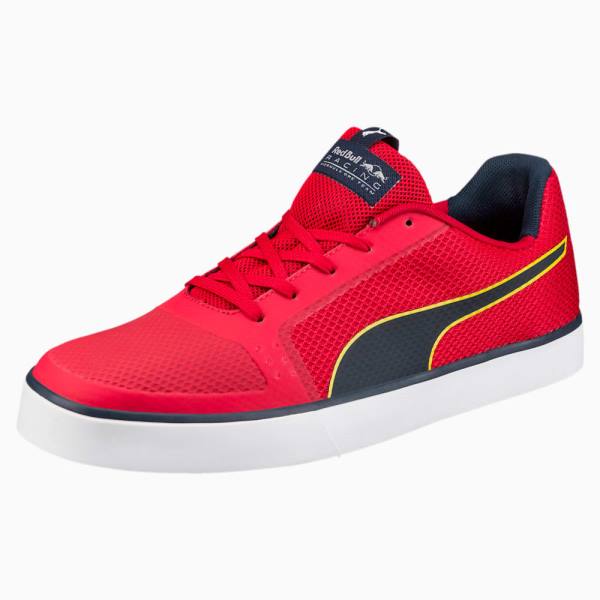 Puma Red Bull Versenyautó Wings Vulc Férfi Motorsport Cipő Piros Fehér | HU89470