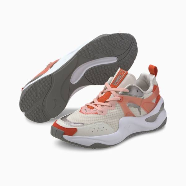 Puma Rise Mixed Metallic Női Tornacipő Szürke Piros | HU40591