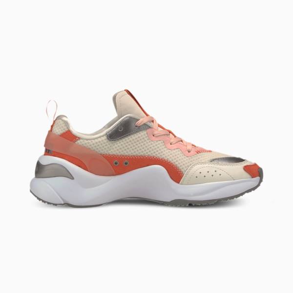 Puma Rise Mixed Metallic Női Tornacipő Szürke Piros | HU40591