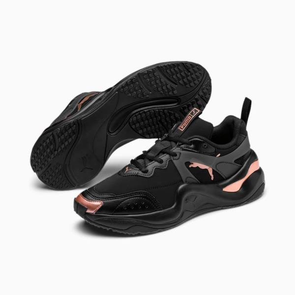 Puma Rise Neoprene Női Tornacipő Fekete Rózsaszín Arany | HU60394