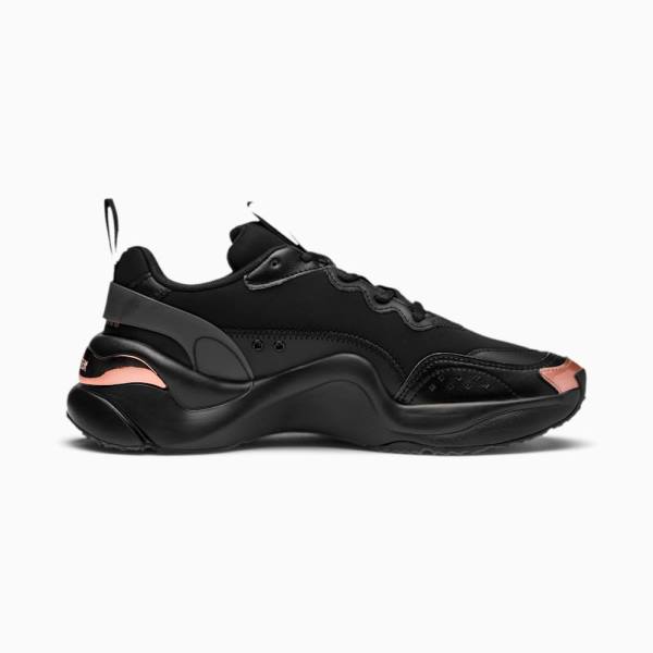 Puma Rise Neoprene Női Tornacipő Fekete Rózsaszín Arany | HU60394