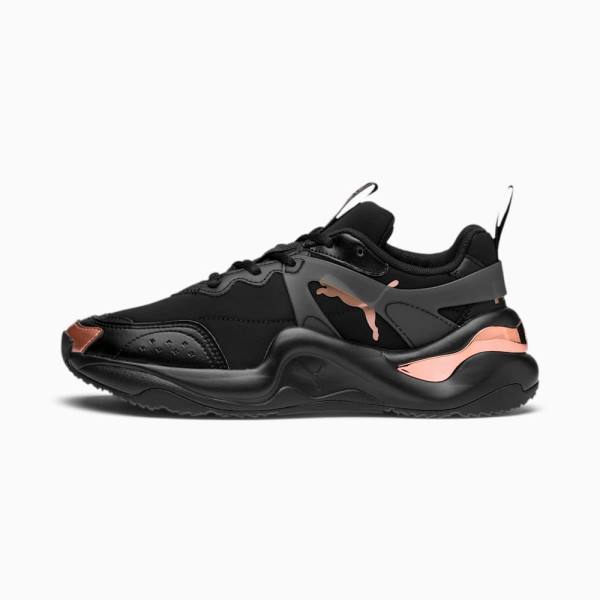 Puma Rise Neoprene Női Tornacipő Fekete Rózsaszín Arany | HU60394