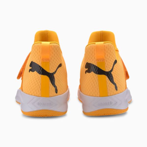 Puma Rise XT NETFIT EH 2 Férfi Kézilabda Cipő Narancssárga Fekete Fehér | HU61676