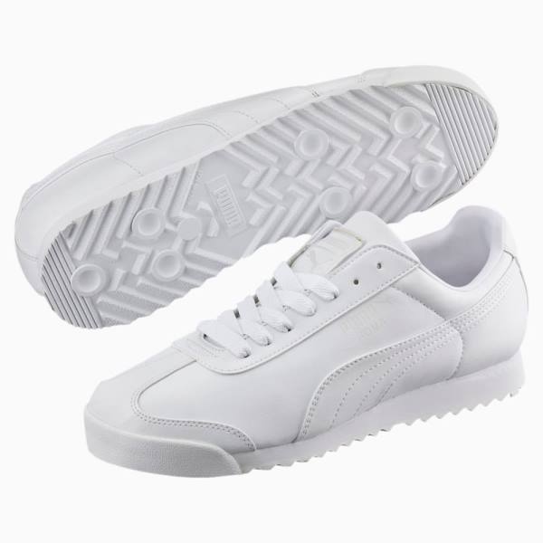 Puma Roma Basic Férfi Tornacipő Fehér Világos Szürke | HU44234