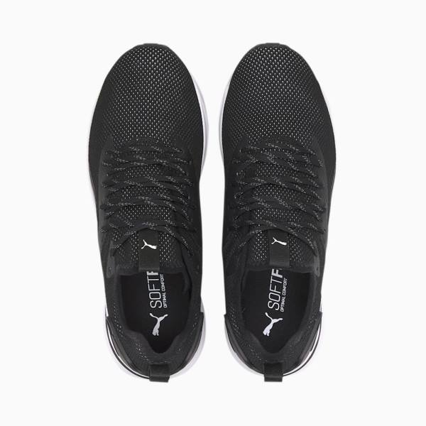 Puma SOFTRIDE Rift Knit Férfi Futócipő Fekete Fehér | HU31780