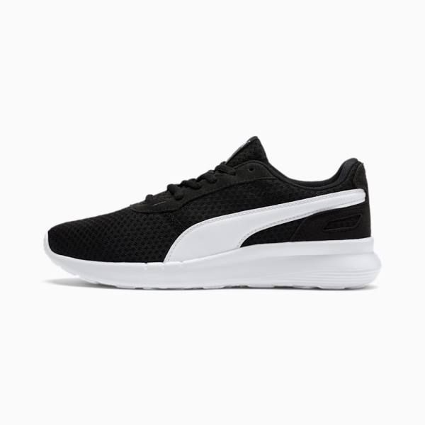 Puma ST Activate Youth Fiú Tornacipő Fekete Fehér | HU10588