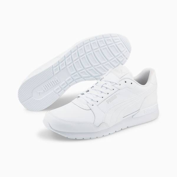 Puma ST Runner v3 L Férfi Tornacipő Fehér Szürke Lila | HU43899