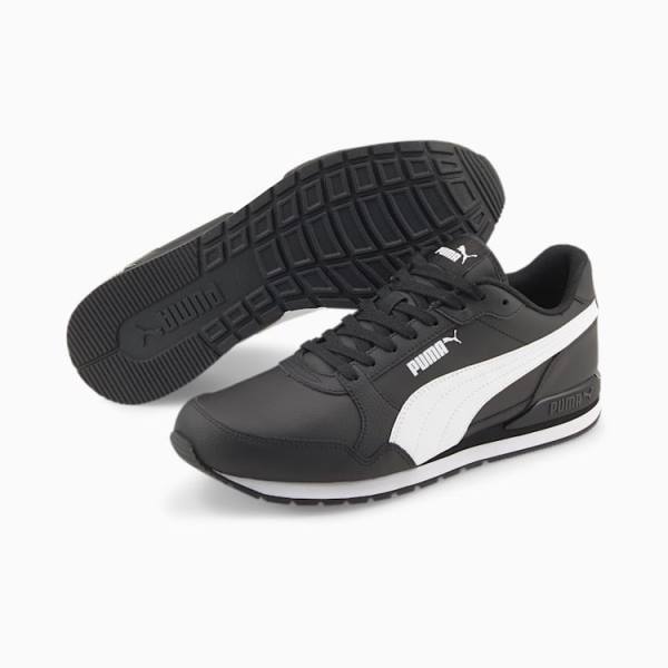 Puma ST Runner v3 L Férfi Tornacipő Fekete Fehér | HU36439