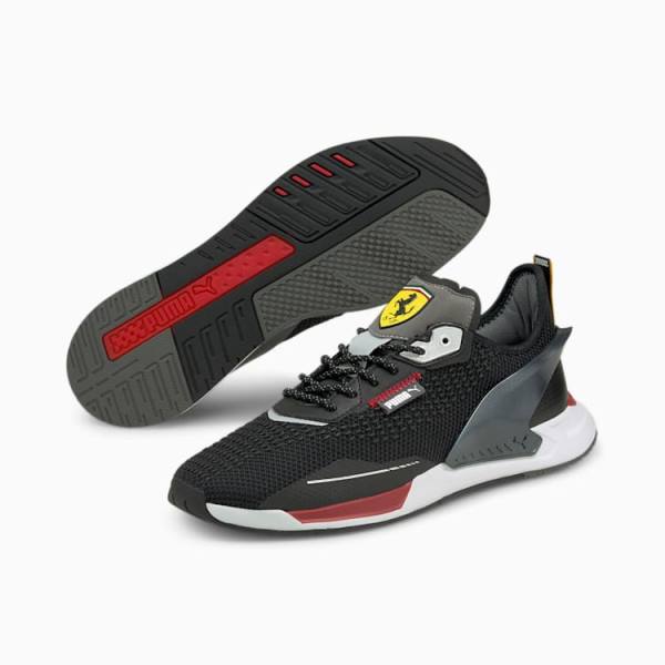 Puma Scuderia Ferrari IONSpeed Férfi Motorsport Cipő Fekete Fehér | HU85246