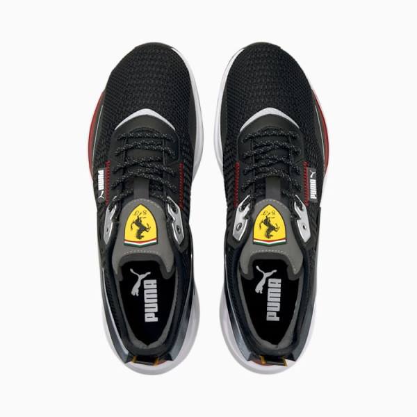 Puma Scuderia Ferrari IONSpeed Férfi Motorsport Cipő Fekete Fehér | HU85246