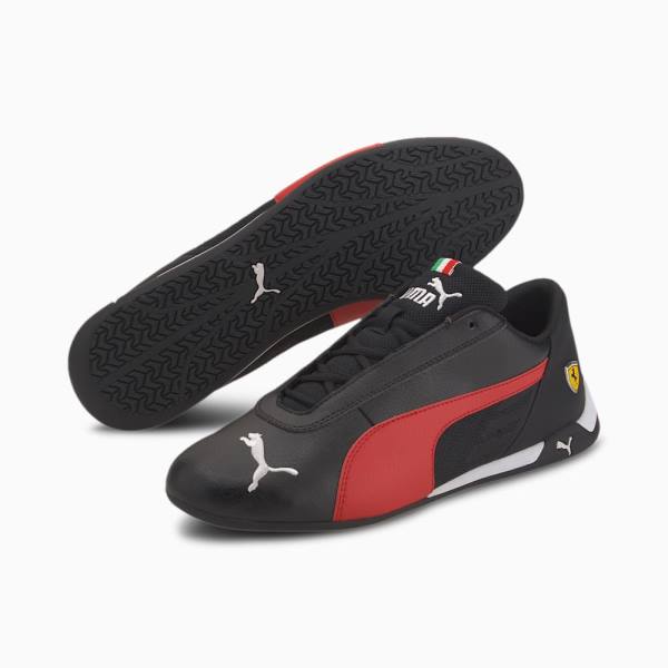 Puma Scuderia Ferrari R-Cat Férfi Motorsport Cipő Fekete Piros | HU40642