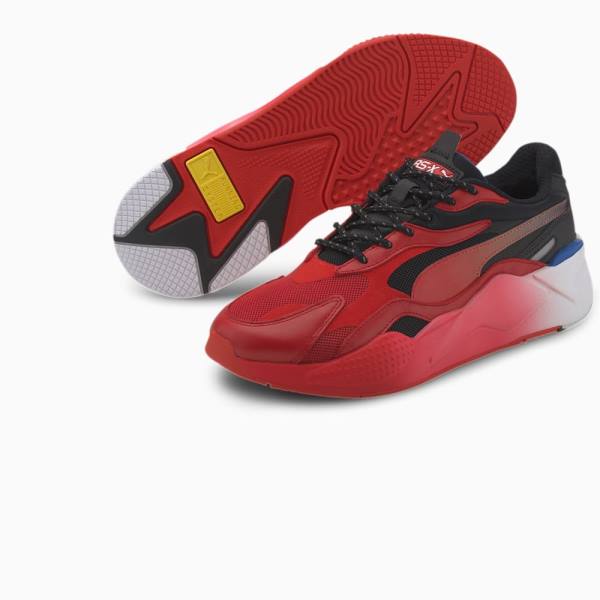 Puma Scuderia Ferrari Race RS-X Női Motorsport Cipő Piros Fekete | HU38859