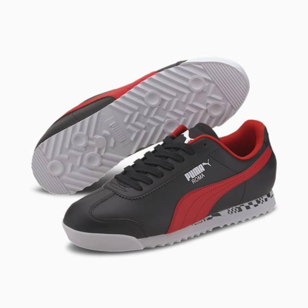 Puma Scuderia Ferrari Race Roma Női Motorsport Cipő Fekete Piros Fehér | HU67666