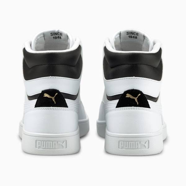 Puma Shuffle Mid Női Tornacipő Fehér Fekete Arany | HU34591