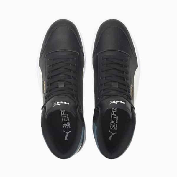 Puma Shuffle Mid Női Tornacipő Fekete Szürke Arany | HU26899