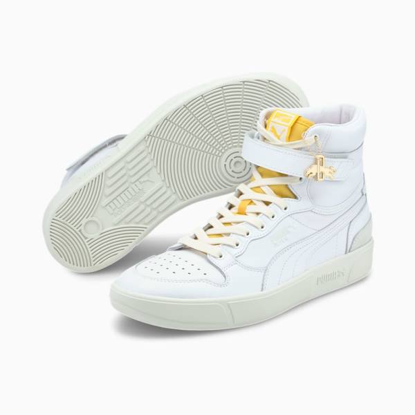 Puma Sky LX Mid Dassler Legacy Női Tornacipő Fehér Sárga Szürke | HU69894