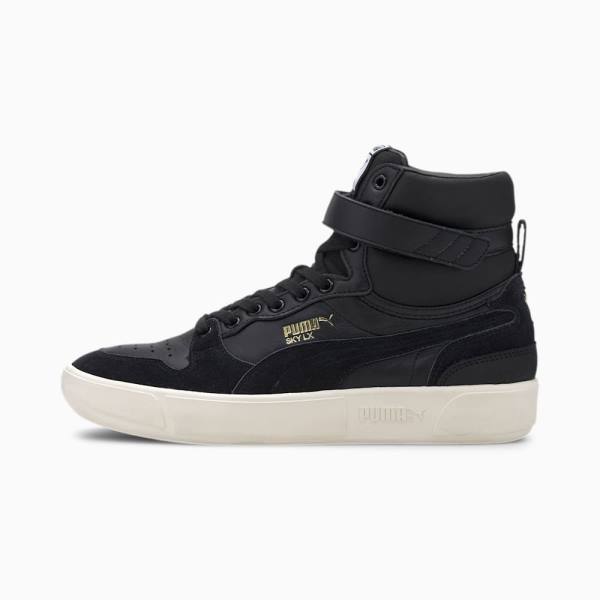 Puma Sky LX Mid Lux Női Tornacipő Fekete Fehér | HU86683