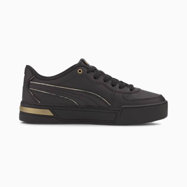 Puma Skye Metallic Női Tornacipő Fekete Arany | HU38393