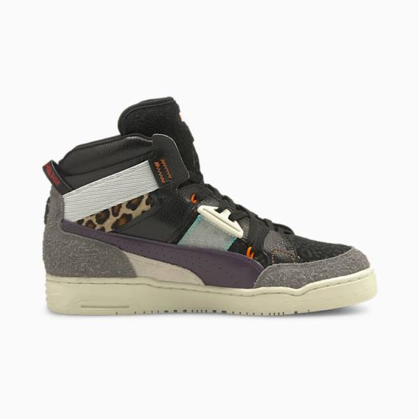 Puma Slipstream Mutation Beast Fur Férfi Kosárlabda Cipő Fekete Lila | HU91611