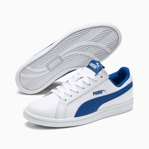 Puma Smash Jr. Fiú Tornacipő Fehér Kék | HU31302