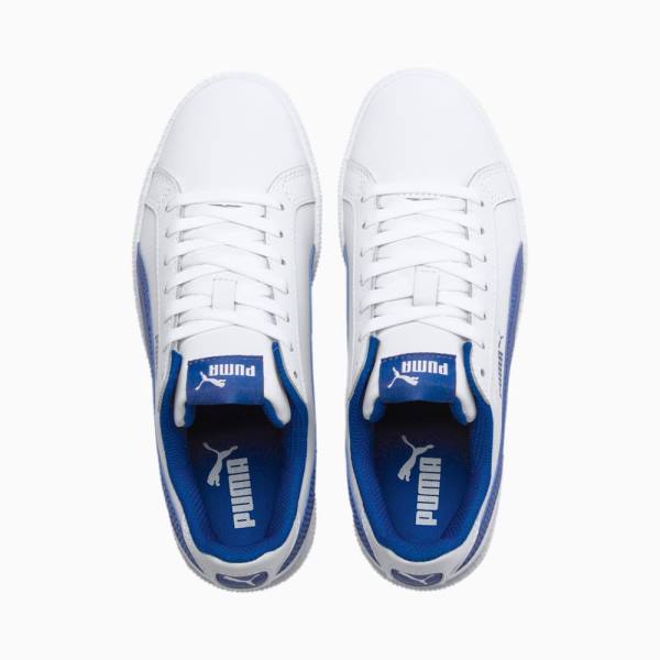 Puma Smash Jr. Fiú Tornacipő Fehér Kék | HU31302