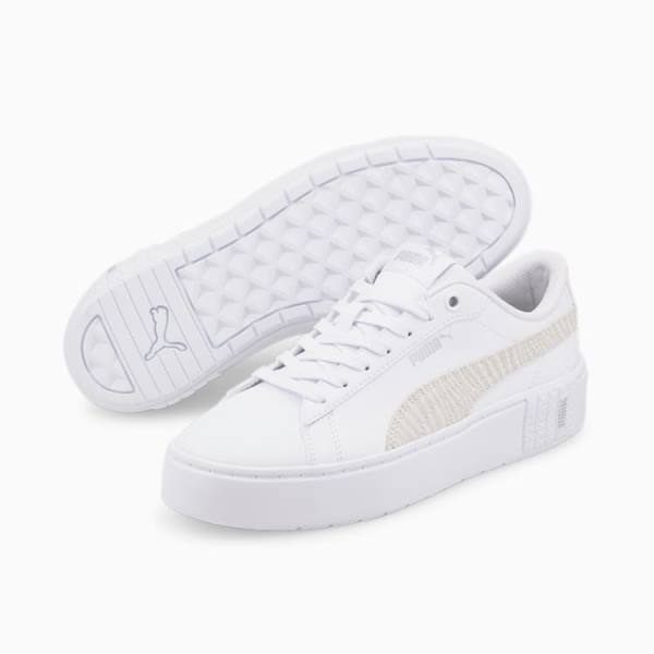 Puma Smash Platform v2 Tiger Női Tornacipő Fehér | HU31650