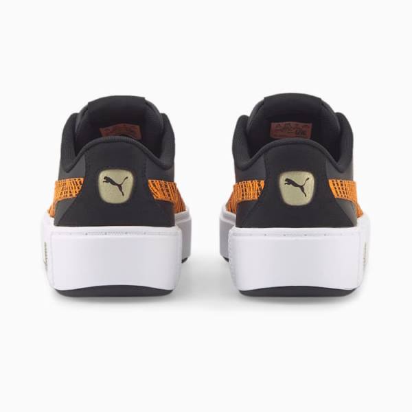 Puma Smash Platform v2 Tiger Női Tornacipő Fekete Narancssárga | HU81616