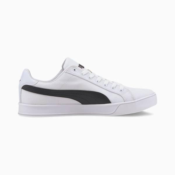 Puma Smash Vulc Vászon Férfi Tornacipő Fehér Fekete | HU13215