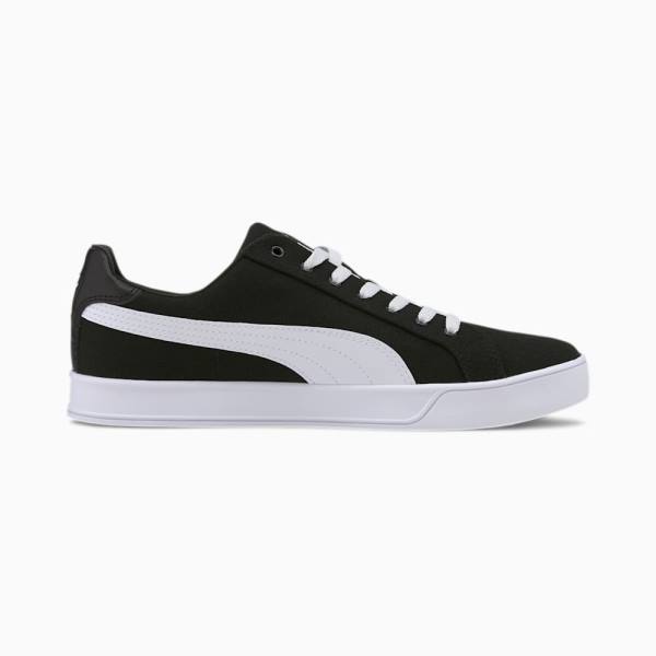 Puma Smash Vulc Vászon Férfi Tornacipő Fekete Fehér | HU42976